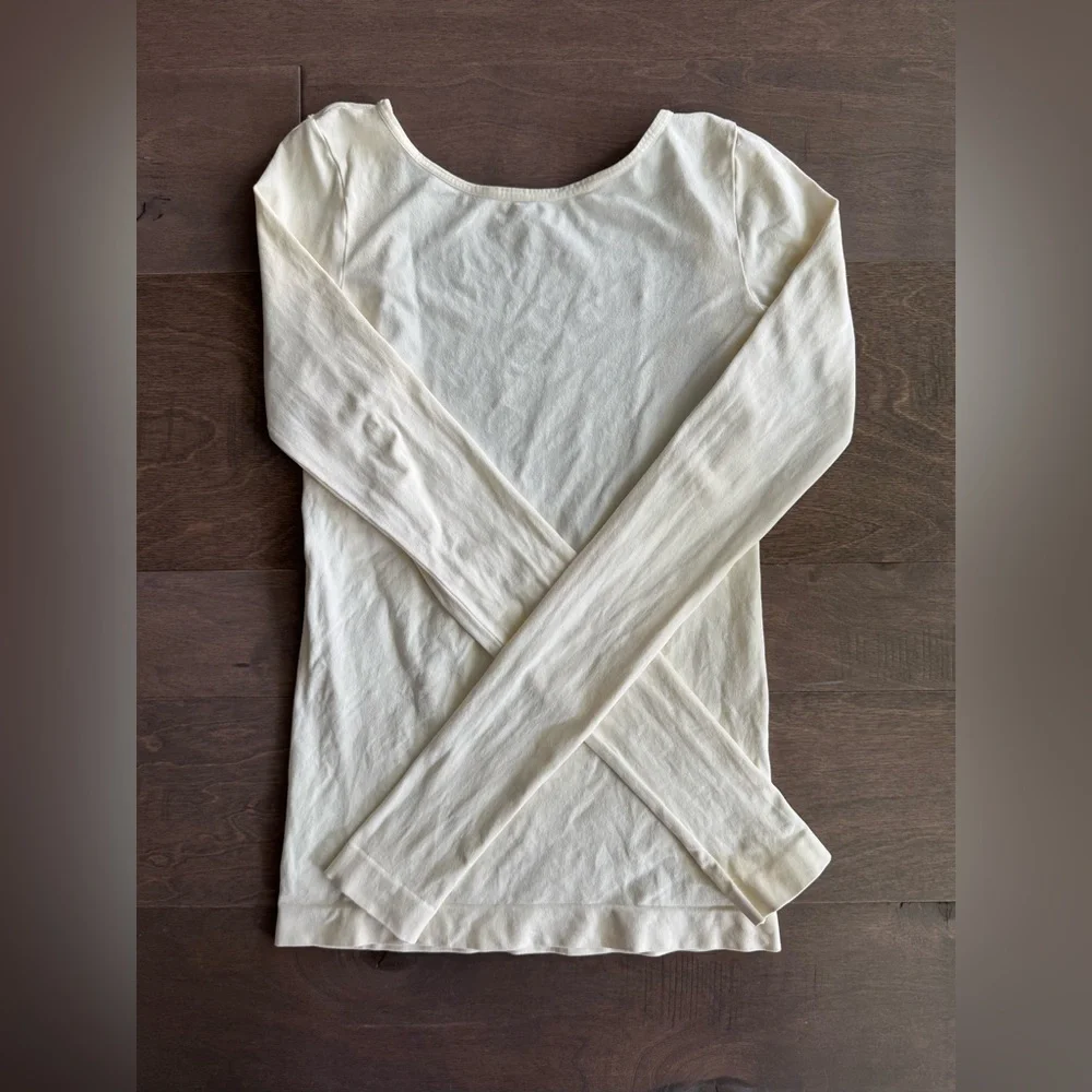NWOT Free People Intimately Low-Back Seamless Long Sleeve